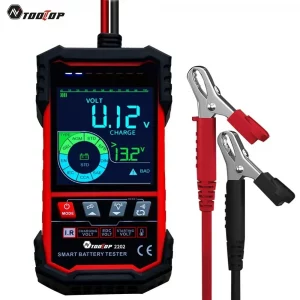 Tooltop 12V 24V Autobatterie tester Innen widerstand Last entladung Strom test 3,2 Zoll Farbbild schirm Auto diagnose werkzeuge